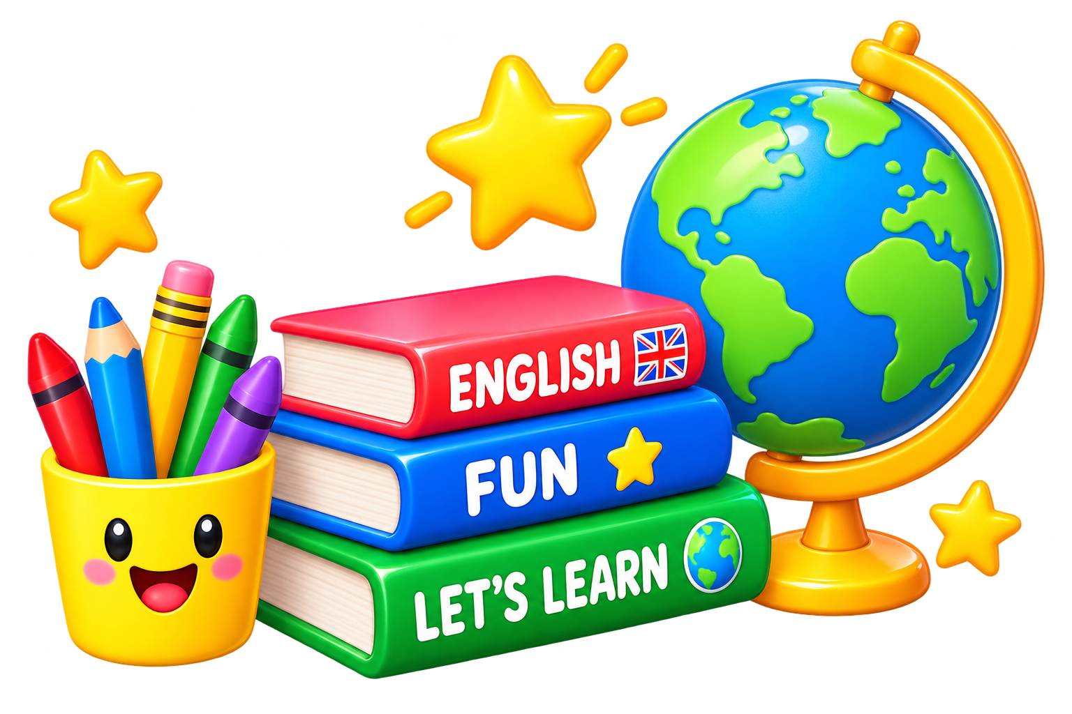 Libros y útiles de inglés